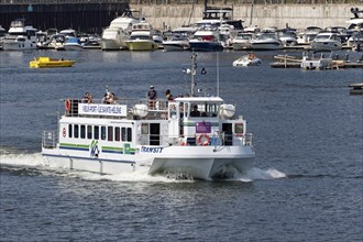 Ferryboat in the Old Port, Montreal, Province of Quebec, Canada, North America