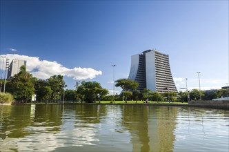 Porto Alegre, Rio Grande do Sul, Brazil, March 29, 2021: Beautiful photograph of the square of the