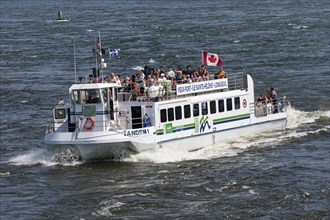 Ferryboat in the Old Port, Montreal, Province of Quebec, Canada, North America