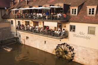 Old Main Bridge in Wuerzburg, Wuerzburg, Lower Franconia, Bavaria, Germany, Europe