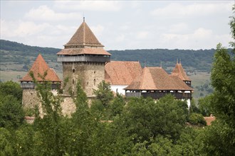 Viscri fortified church, Weißkirch, (World Heritage Site), Transylvania, Romania, Europe