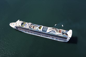 Cruise ship off Cabo San Lucas, Cabo San Lucas, Baja California Sur, Mexico, Central America