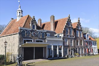 Edam, Netherlands. February 2023. The cheese market in Edam, Holland