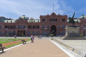 Buenos Aires, Argentina, December 27, 2015: Central square of the Argentine capital Buenos Aires