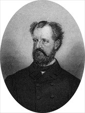 Engraving of Roscoe Conkling (October 30, 1829 – April 18, 1888), a politician from New York who