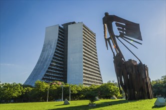 Porto Alegre, Rio Grande do Sul, Brazil, March 29, 2021: Beautiful photograph of the square of the