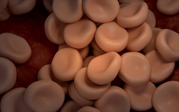 Conceptual image of red blood cells