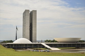 Brasília, Distrito Federal, Brazil, October 25 -2014: National Congress, located in the Plaza of