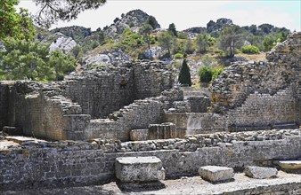 Ruins, excavation site, fragment