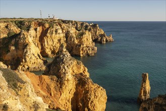 Ponta da Piedade farol lighthouse in Lagos, Portugal, Europe