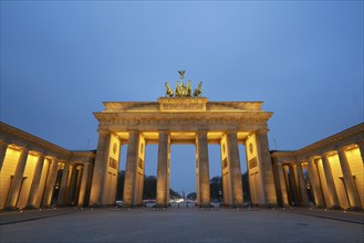 Brandenburg Gate at sunrise in Berlin, Germany, Europe