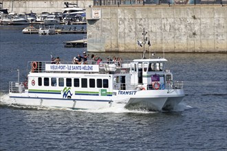 Ferryboat in the Old Port, Montreal, Province of Quebec, Canada, North America