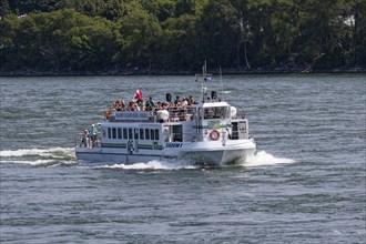 Ferryboat in the Old Port, Montreal, Province of Quebec, Canada, North America