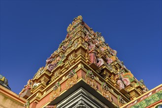 Den Helder, the Netherlands. December 2021. The colorful ornaments and decorations of a Hindu