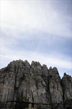 Limestone rock formations in El Torcal de Antequera nature reserve, in Spain