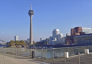 TV tower and O. Ghery Buildings, Rhine Tower and the buildings on the harbour basin