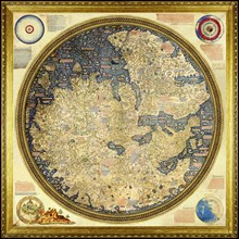 The Fra Mauro map, ca 1450 by the Venetian cartographer Fra Mauro