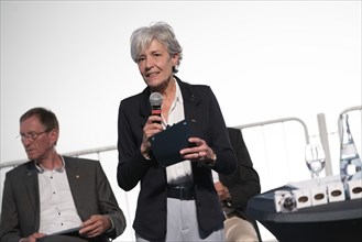 SPEYER, 21 MAY 2022, Presentation of the ASE Universal Astronaut Pin to Claudie Haigneré at the