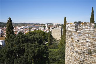 View of Vila Vicosa Castle in the Alentejo, Portugal, Europe