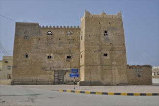 House with bullet holes, Battle of Mirbat, 1972, Mirbat, Dhofar Region, Orient, Oman, Asia