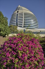 Futuristic facade of Corinthia Hotels, Kharthoum, Sudan, Africa