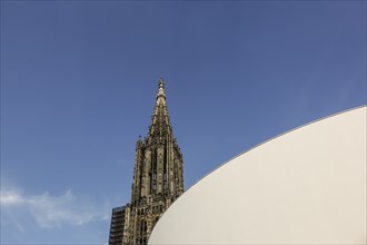 Ulm Cathedral, west tower, Cathedral of Our Lady in Ulm, Gothic architectural style, sacred