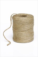 Roll of jute string, jute thread, jute fibre, bast fibre, natural fibre, yarn, cord, plant fibre