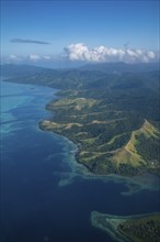 Aerial of Vanua Levu, Fiji, South Pacific, Oceania