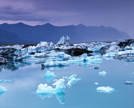 Glacier lake Joekulsarlon, Iceland, Europe