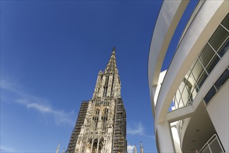 Ulm Cathedral, west tower, Cathedral of Our Lady in Ulm, Gothic architectural style, sacred