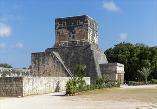 Temple of the Jaguars, Templo de los Jaguares, Chichen Itzá, Mayan ruins, Yucatan, Mexico, Central