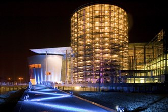 The Gläserne Manufaktur is a Volkswagen Group car factory in Dresden. It was built on the site of