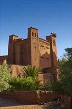 Adobe buildings of the Berber Ksar or fortified village of Ait Benhaddou, Sous-Massa-Dra Morocco