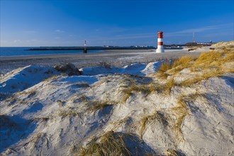 Lighthouse on Düne Island, Helgoland, Germany, Europe