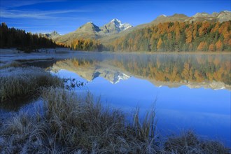 Lej da Staz, Upper Engadine, Grisons, Switzerland, Europe