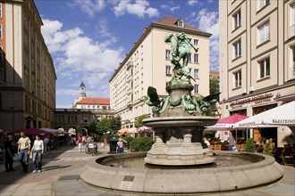 The Weiße Gasse with its new buildings from the 1950s was transformed into a pub district