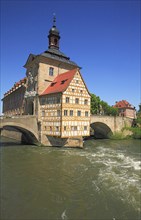 The Old Town Hall in the Regnitz, Bamberg, Upper Franconia, Bavaria, Germany, Europe