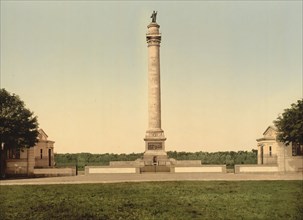 The column of the great army, Boulogne-sur-Mer, Hauts-de-France, France, c. 1890, Historic,