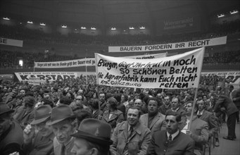 The central farmers' rally Farmers demand their rights on 23.4.1974 in the Westfalenhalle in