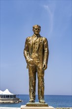 Statue of Kemal Atatürk on the promenade in Kyrenia or Girne, Turkish Republic of Northern Cyprus