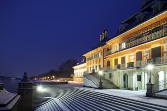 Pillnitz Water Palace in winter