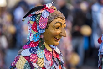 Spättlehansel in the carnival procession, Big Fasendumzug, Alemannic Fasnacht, Gengenbach,