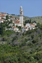 Townscape, Ložišca, Brac Island, Dalmatia, Croatia, Europe