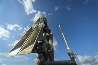 Siren system on a high-rise building in Dresden. It is used to warn the population quickly and