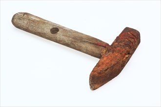 Old rusty hammer, tool