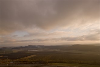 Panorama with Wachsenburg in Thuringia