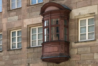 Historic Chörlein, Untere Kreuzgasse, Nuremberg, Middle Franconia, Bavaria, Germany, Europe