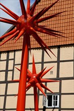 Sculpture Fireworks for Celle, by Otto Piene, Celle, Lower Saxony, Germany, Europe