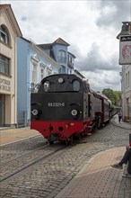 Molli steam train, town centre, Bad Doberan, Mecklenburg-Western Pomerania, Germany, Europe