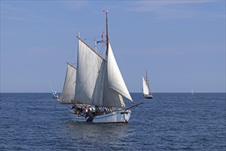 Sailing ship, Baltic Sea, Hanse Sail, Warnemünde, Rostock, Mecklenburg-Western Pomerania, Germany,